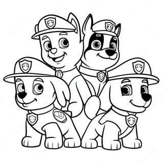 Paw Patrol Hahmot Jouluhatuissa Varityssivu 672-539