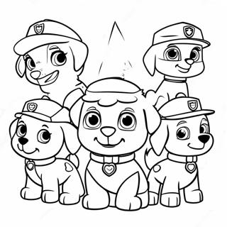 Paw Patrol Hahmot Jouluhatuissa Varityssivu 672-540