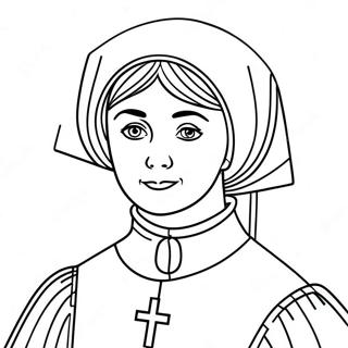 Pyhä Elizabeth Ann Seton Värityskuvat