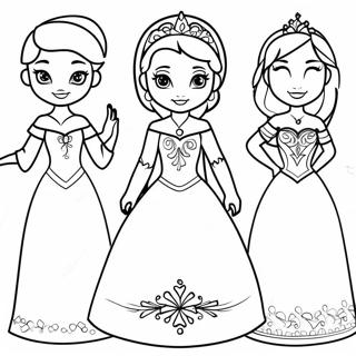 Frozen Prinsessat Paperinuket Varityssivu 69044-56934