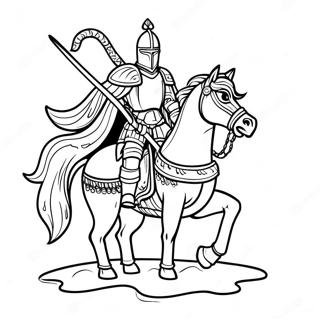 Pelottava Musta Ritari Hevosella Varityskuva 70024 57908