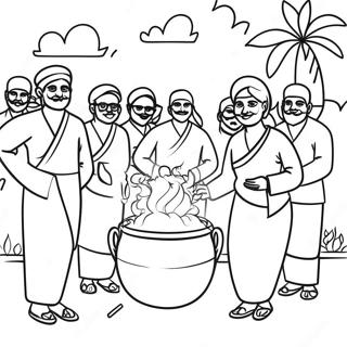 Pongal Värityskuvat