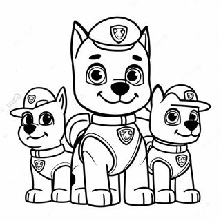 Paw Patrol Moto Pups Värityskuvat