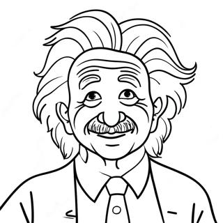 Hauska Albert Einstein Villilla Hiuksilla Varittamissivu 72975-60261