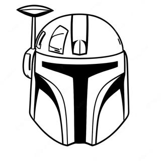 Mandalorian Kypärä Värityskuvat