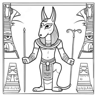 Anubis Egyptilaisten Artefaktien Varityssivu 74016-61114