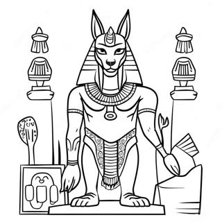 Anubis Egyptilaisten Artefaktien Varityssivu 74016-61115