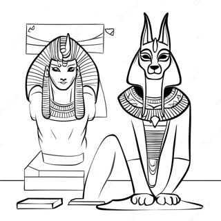 Anubis Egyptilaisten Artefaktien Varityssivu 74016-61116