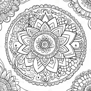 Psykedeelinen Mandala Varityssivu 74186-61211