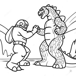 Epatoivoinen Godzilla Vs Kong Taistelu Varittamissivu 7855-6382