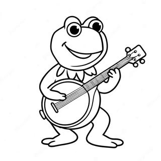 Kermit Sammakko Soittamassa Banjoa Varityssivu 8276-6712