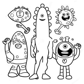 Hauskat Yo Gabba Gabba Hahmot Varittamissivu 8356-6779