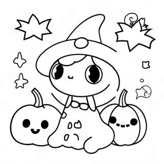 Halloween Kawaii Värityskuvat