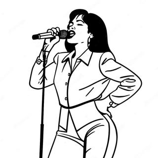 Selena Quintanilla Esiintyy Lavalla Varityskuva 9007-7361